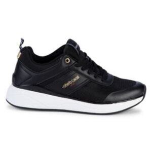 Roberto Cavalli SPORT Unisex Leather and Mesh Sneakers